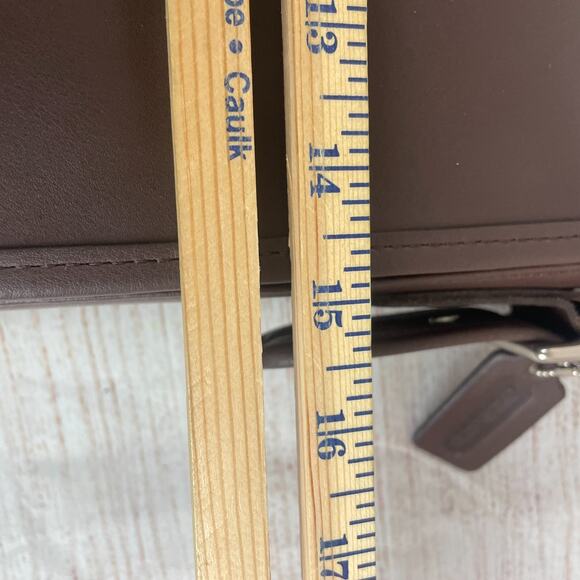 Coach Legacy Leather Mail Messenger Bag 9065 Dark Brown Leather - Picture 11 of 12